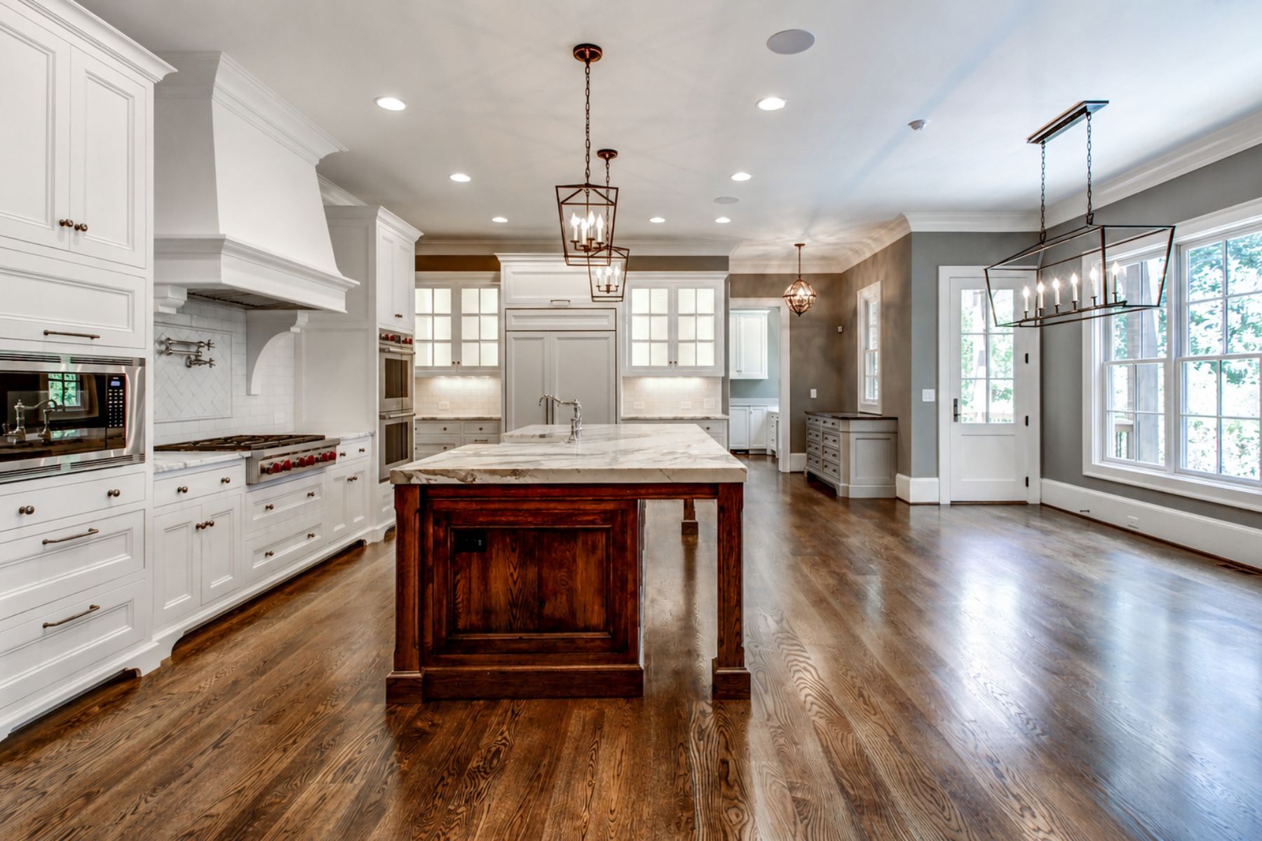 Beautiful custom home interior with open floor plan, natural light, and timeless finishes in North Georgia